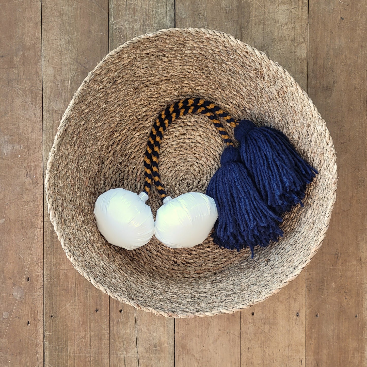 Navy Gold Mix - Navy Pom