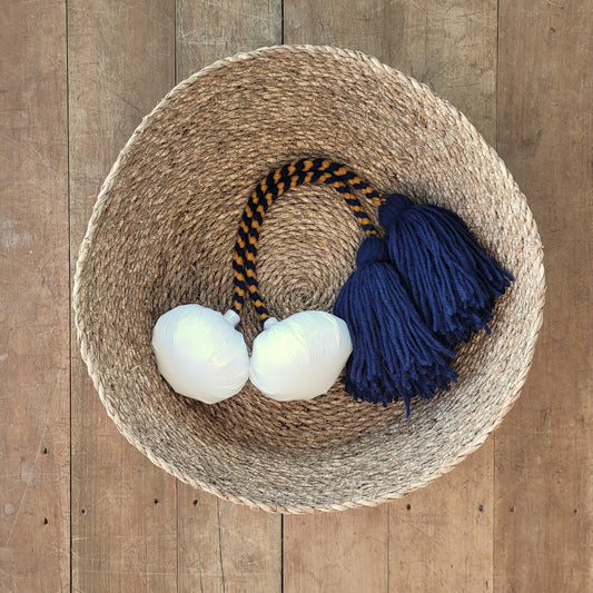 Navy Gold Mix - Navy Pom